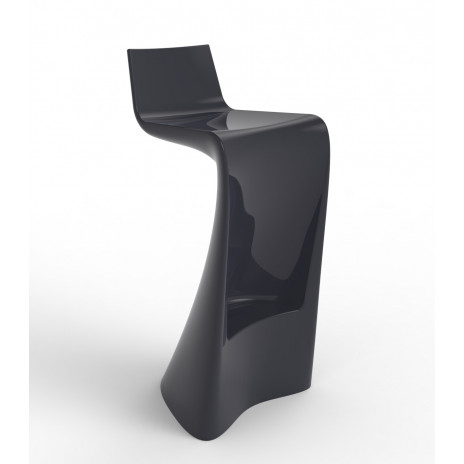 Tabouret Wing Laqué Anthracite