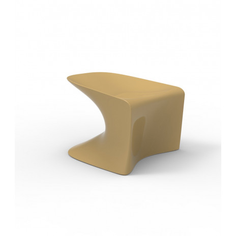 Tabouret Bas Wing Laqué Beige