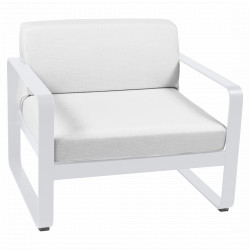 Fauteuil Bellevie coussin blanc grise