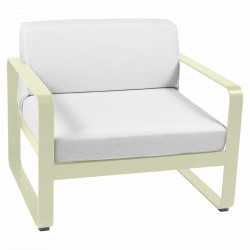 Fauteuil Bellevie coussin blanc grise