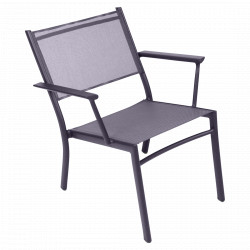 Fauteuil bas COSTA prune