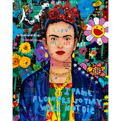 Tableau Frida flowers